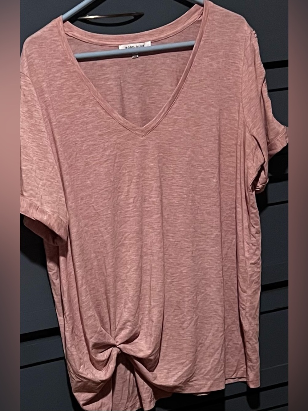 Rose + Olive Women’s Super Shirt With Ladder Cutout Detail To Sleeves Size 3XL